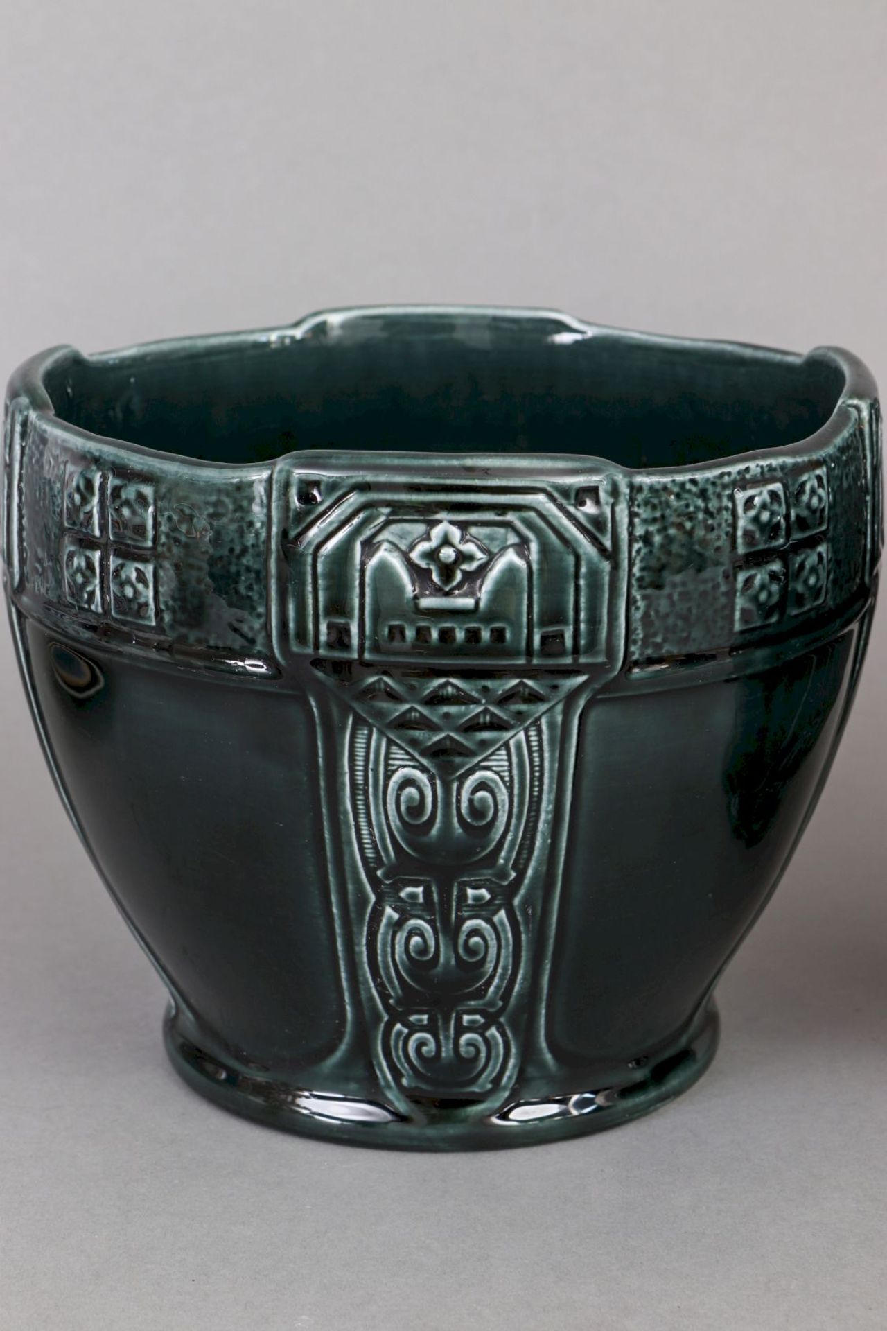 Paar Keramik-Cachepots - Bild 2 aus 5