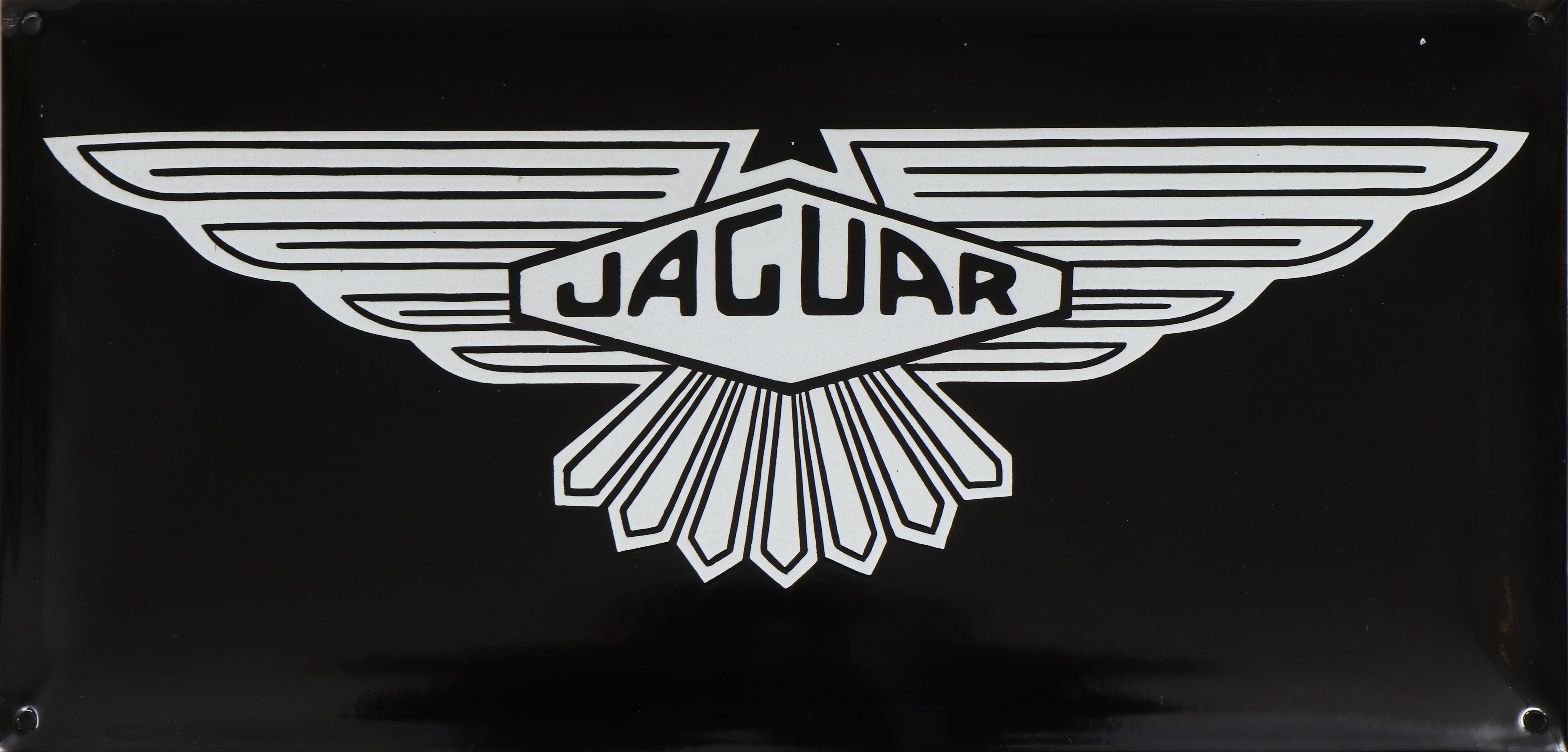 JAGUAR Emaille-Schild im Stile der 1940er Jahre