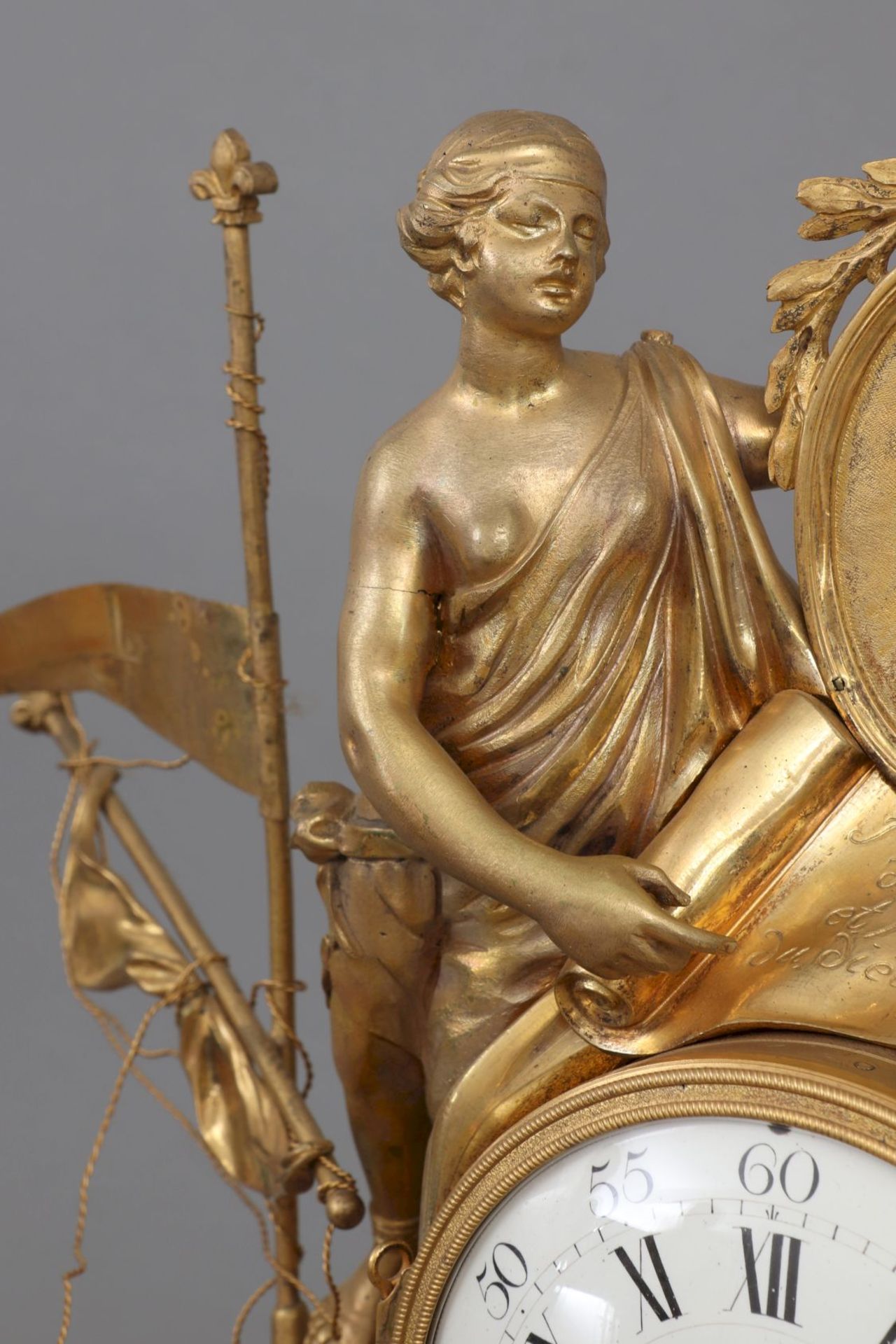 Prunkvolle Figurenuhr des französischen Empire - Image 2 of 5