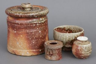 4 Keramikobjekte von TAKAHASHI SHUNSAI (*1927)