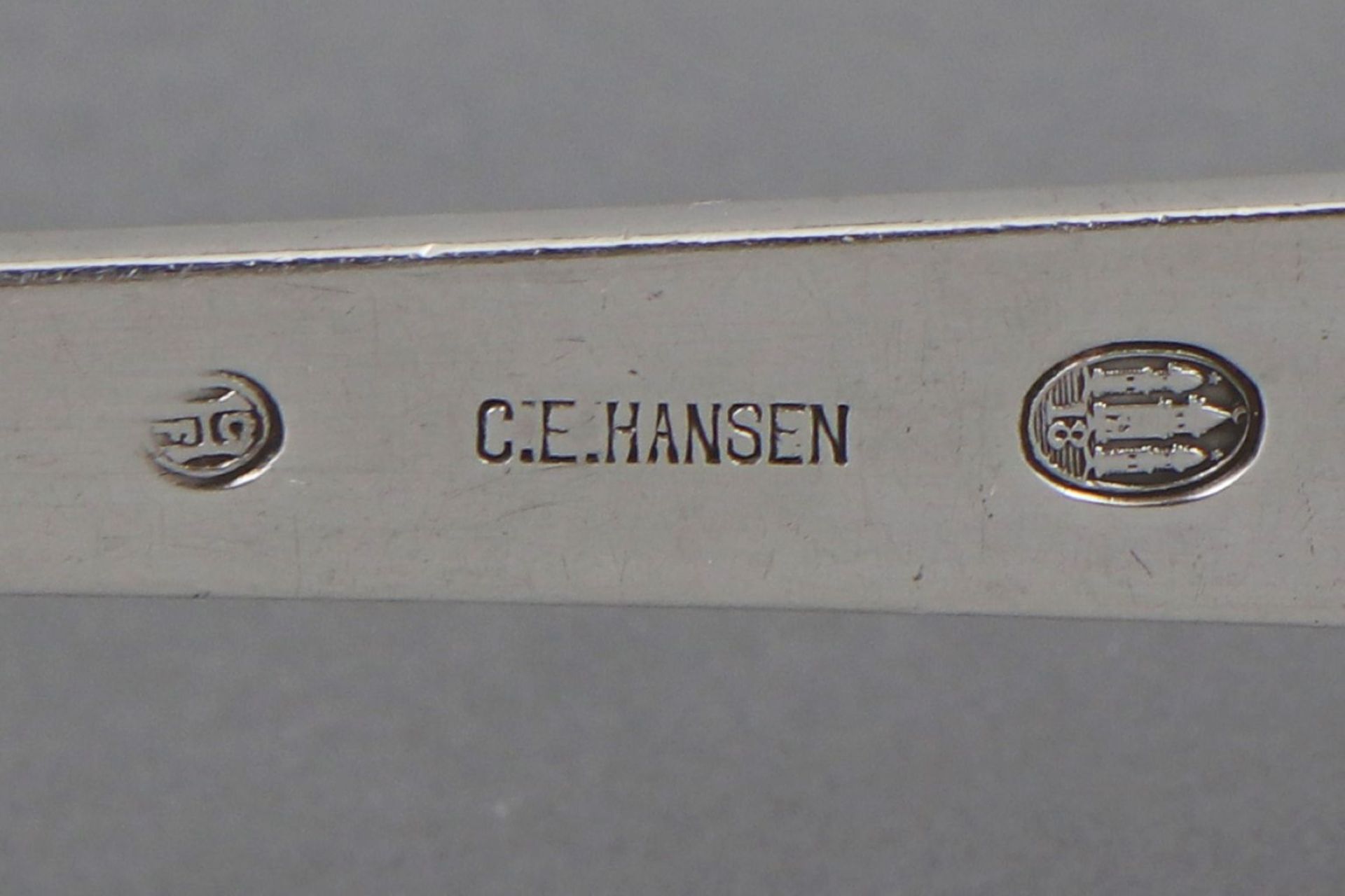 2 Teile dänisches Silber Vorlegebesteck - Image 3 of 3