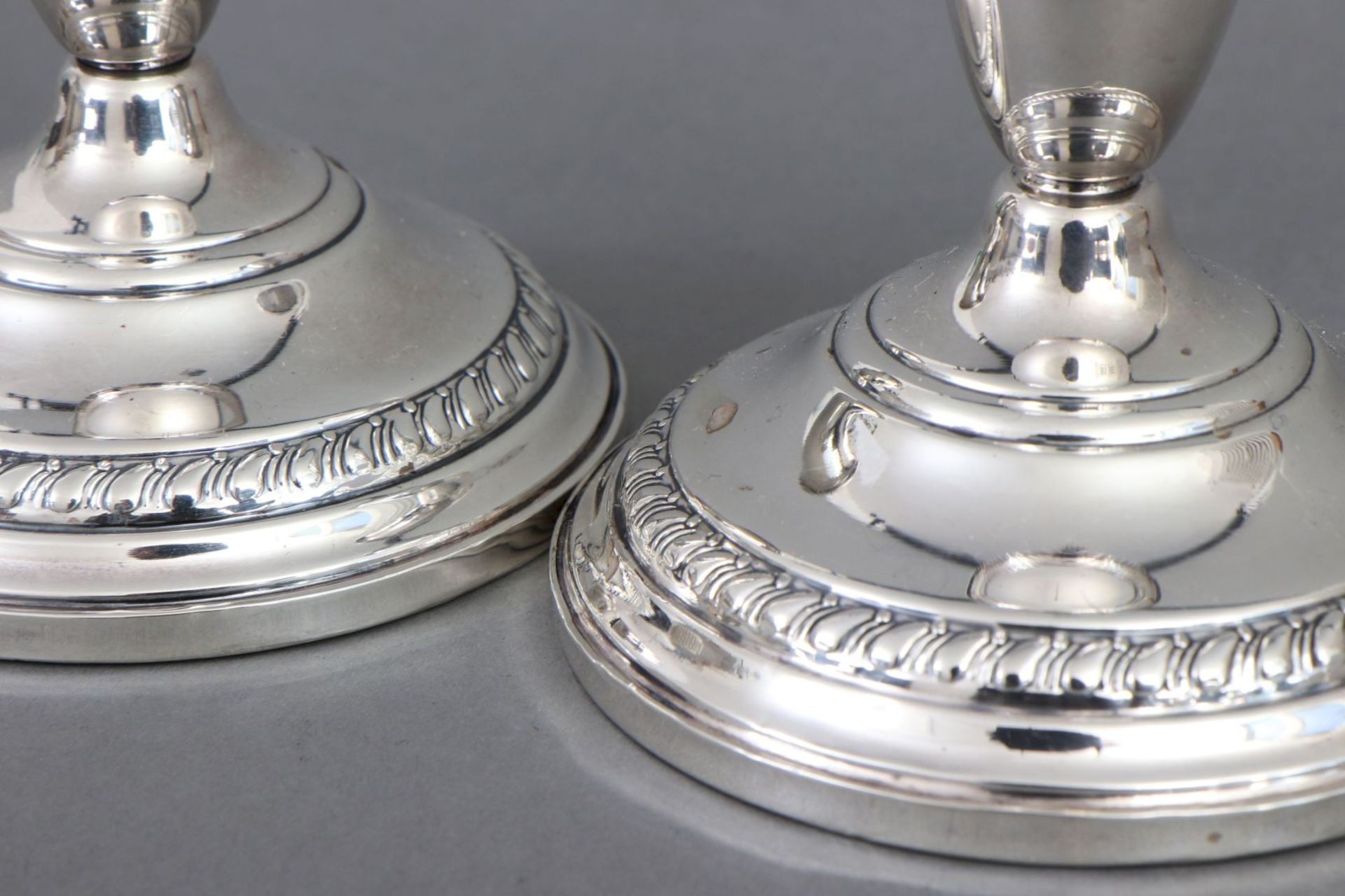 Paar Silber Tischleuchter - Image 3 of 4