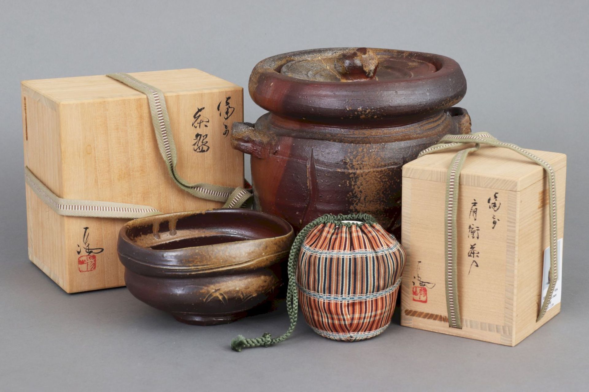 3 Keramikobjekte von ISEZAKI MITSURU (*1934) - Image 5 of 5