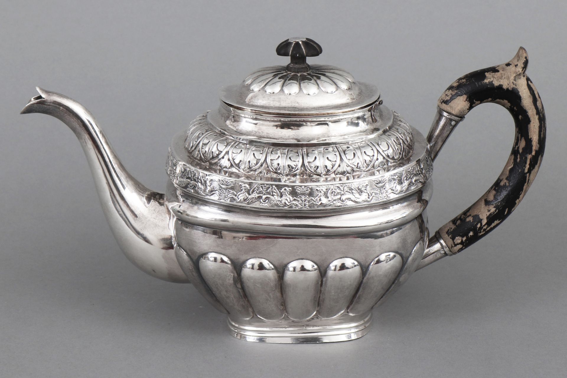 Russische Silber Teekanne des Empire