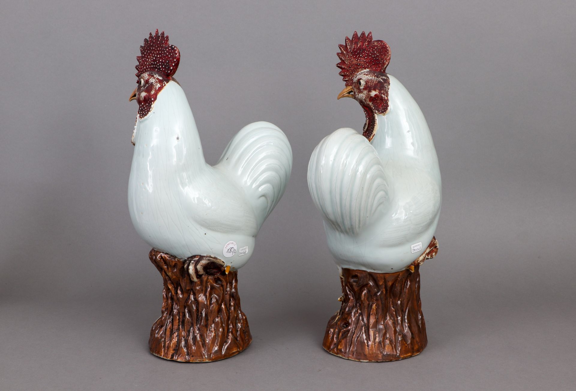 Paar chinesische Porzellanfiguren ¨Hähne¨ - Image 2 of 4