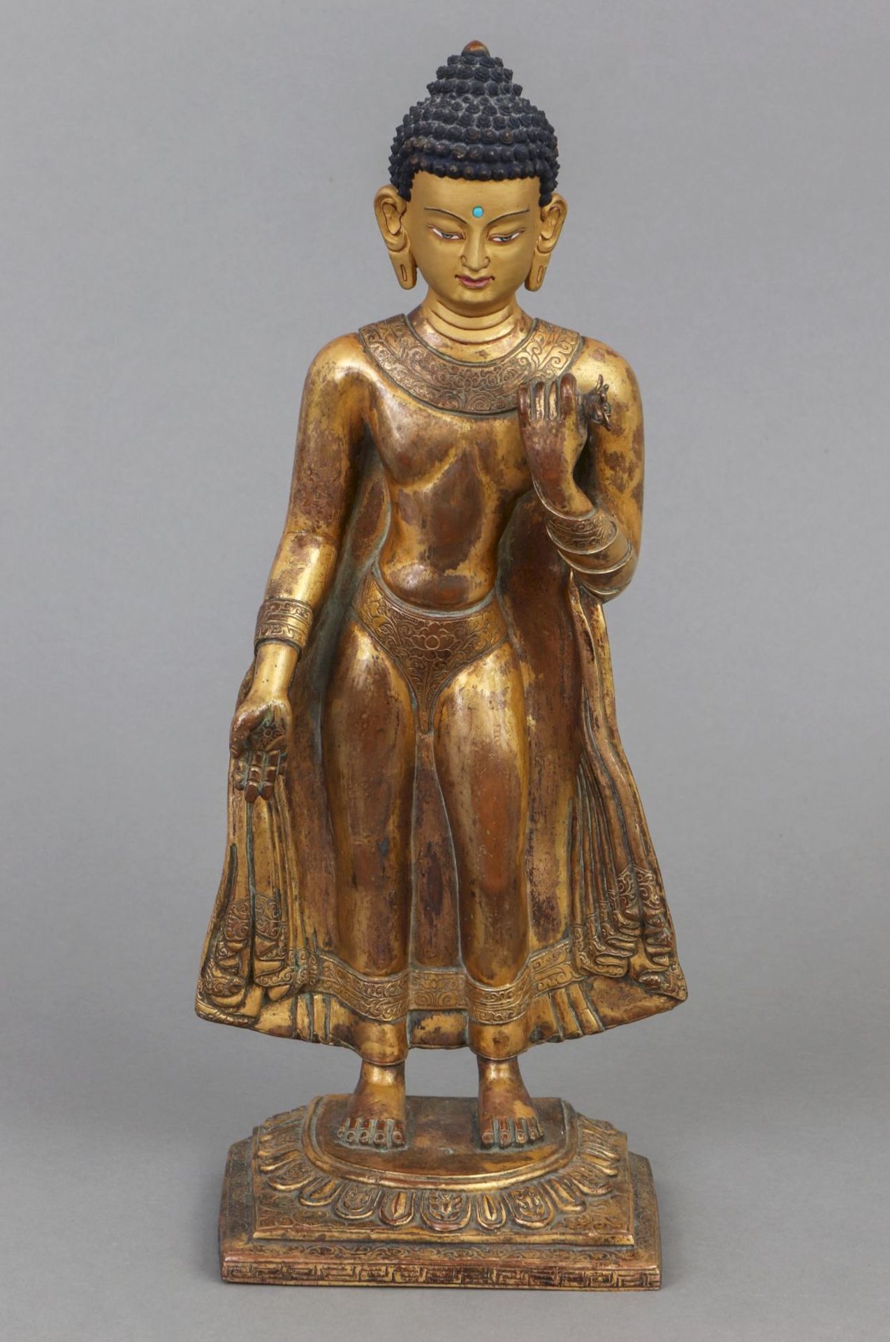 Nepalesischer Bronzebuddha Shakyamuni