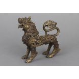 Chinesische Bronzefigur Fu-Hund