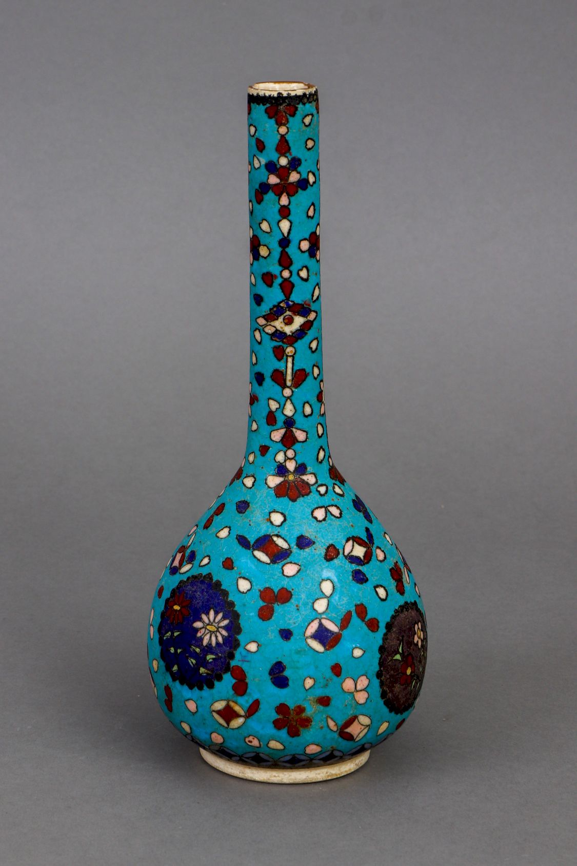 Asiatisches Keramikvase mit Cloisonné-Dekor - Image 2 of 4