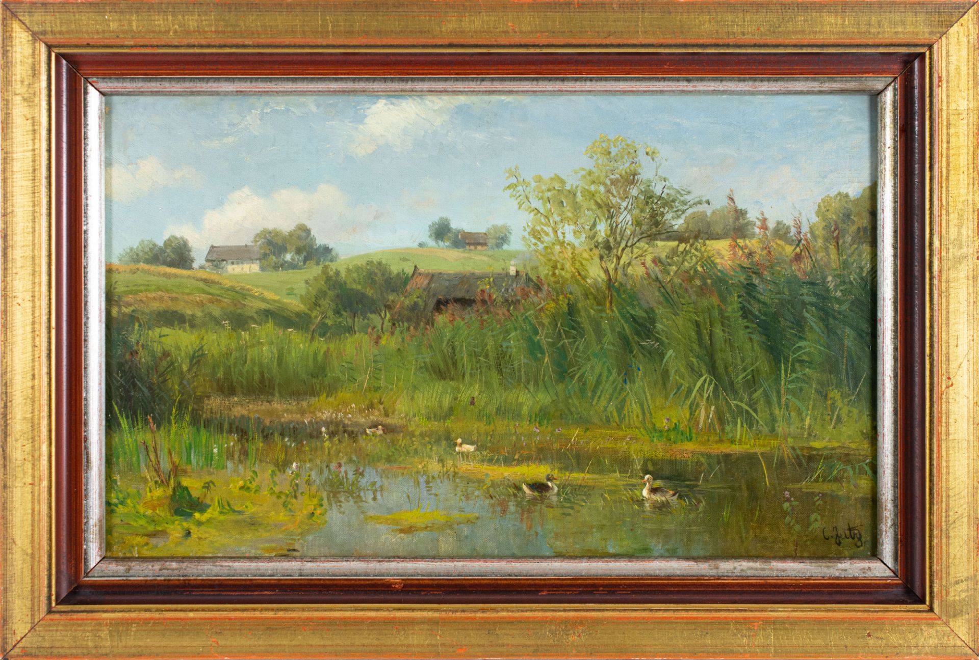 Teichlandschaft mit Enten - Image 2 of 4