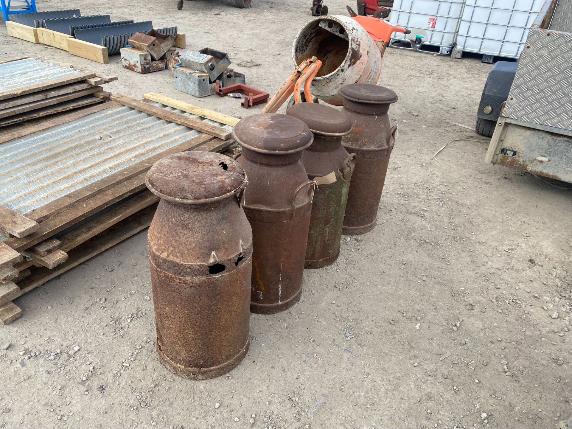 4 X MILK CHURNS