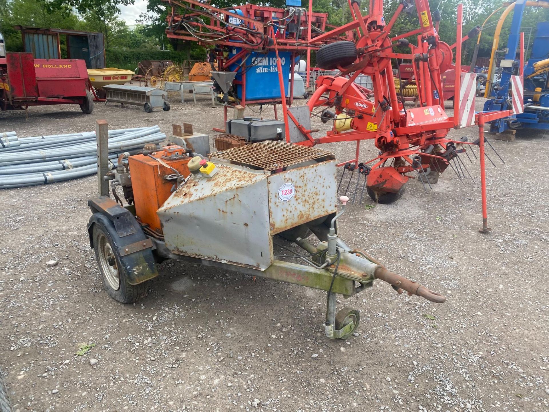 2 TON WINCH C/W ENGINE (NEEDS ATTENTION) - Image 2 of 3