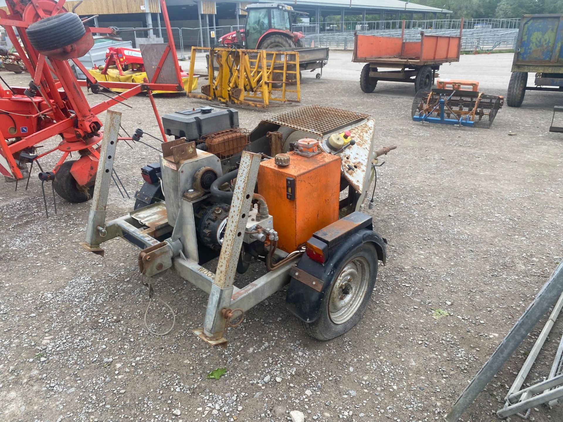 2 TON WINCH C/W ENGINE (NEEDS ATTENTION) - Image 3 of 3