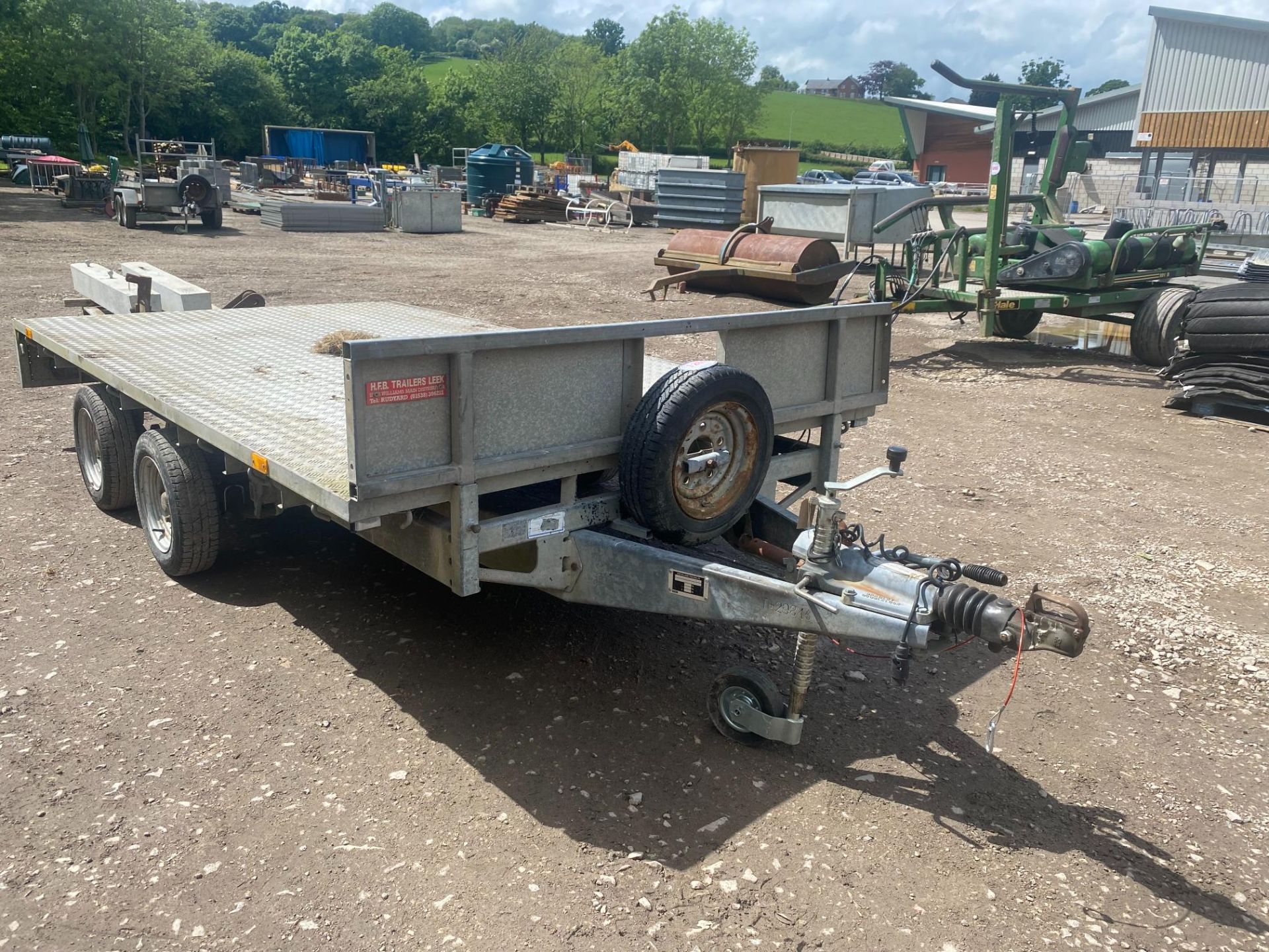 IWMS TWIN AXLE FLAT TRAILER 12FT - Image 3 of 3