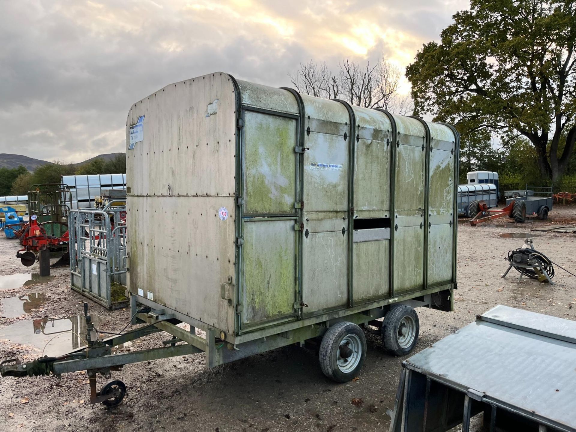 IW 12FT LIVESTOCK TRAILER c/w decks