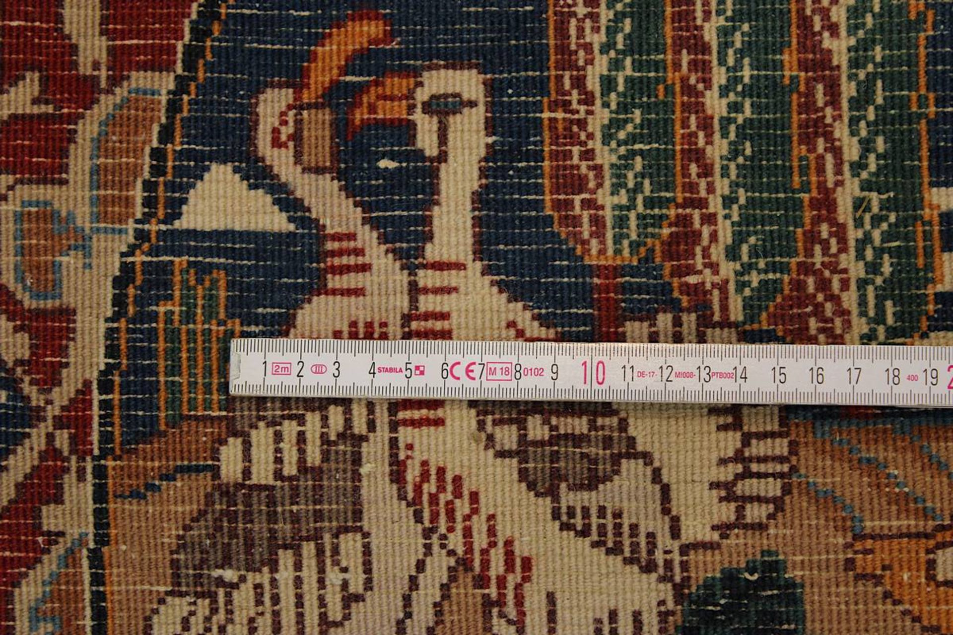 Ausgefallener großer Kaschmar-Teppich, Persien 2. H. 20. Jh., aufwendig gearbeitet, sehr gute - Bild 12 aus 15