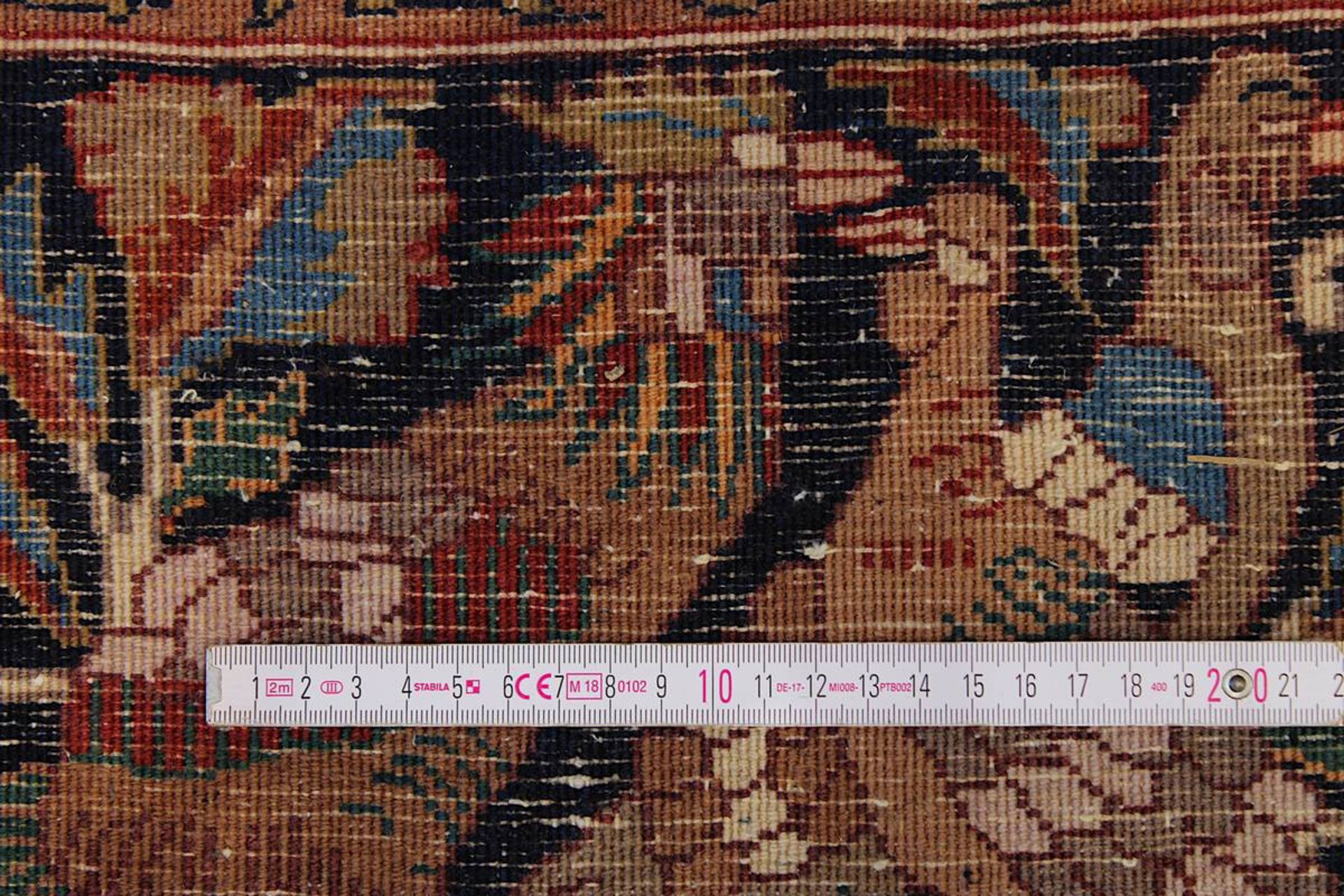 Ausgefallener großer Kaschmar-Teppich, Persien 2. H. 20. Jh., aufwendig gearbeitet, sehr gute - Bild 15 aus 15