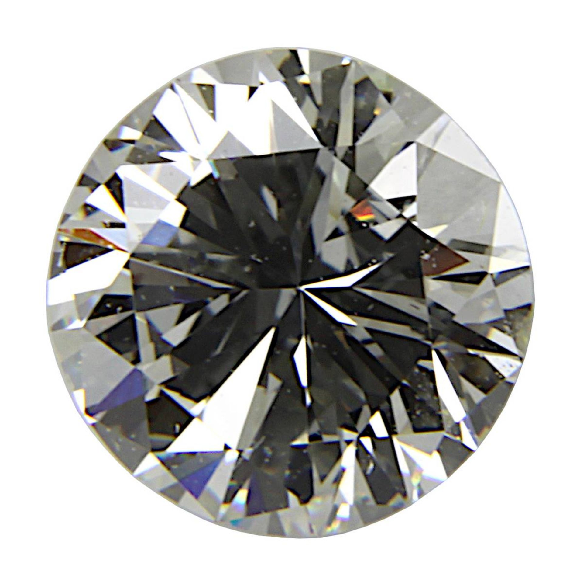 Diamant im Brillantschliff, lose, mit Expertise, ca. 1,038 ct., Farbe Top Wesselton "G", Reinheit