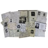 Sammlung von Feldpost u. Sterbebildchen von Angehörigen der SS, Deutsches Reich 1933 - 1945, über 50