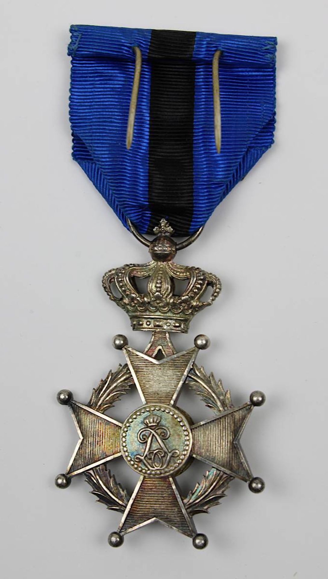 Orden Leopold II / Ordre de Leopold II, Belgien 1.H.20.Jh., 2. Modell, Ritterkreuz mit Palme, - Image 2 of 2