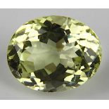 Beryll, gelbgrün, oval, facettiert, 9,1 x 7,7 mm, T 5,4 mm, vvsi, ca. 2,75 ct. 3069-031