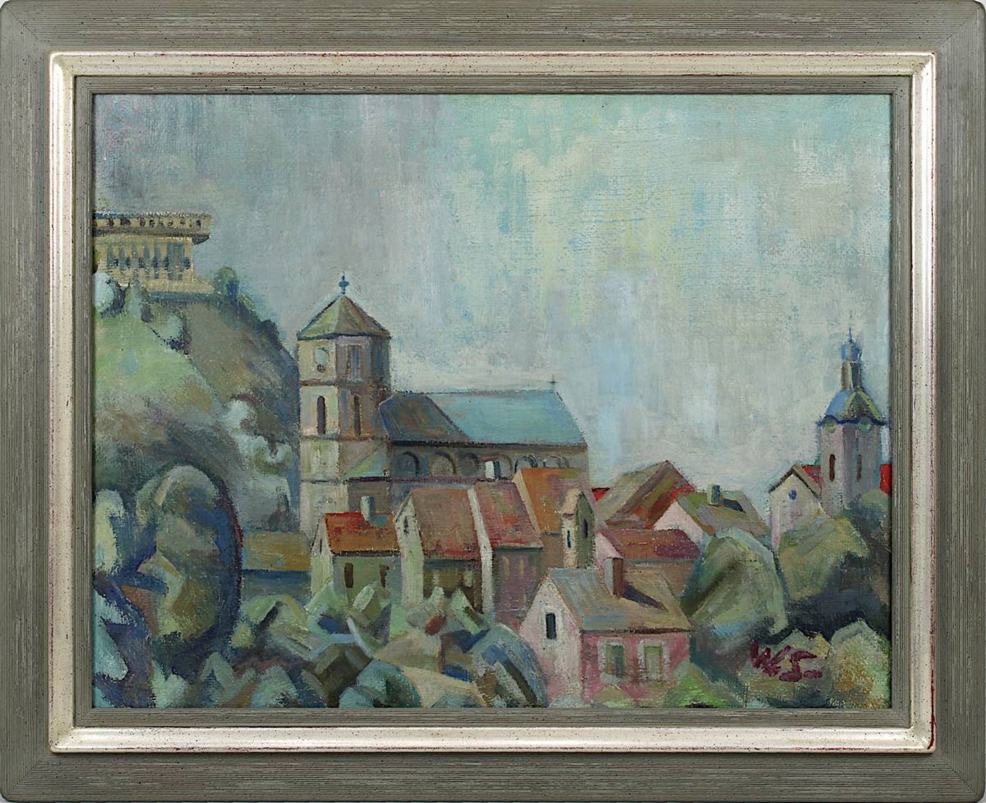 Spiess, Willi (Homburg 1909 - 1997 Kirkel-Altstadt), "Homburg im Bild", Blick auf den Schlossberg