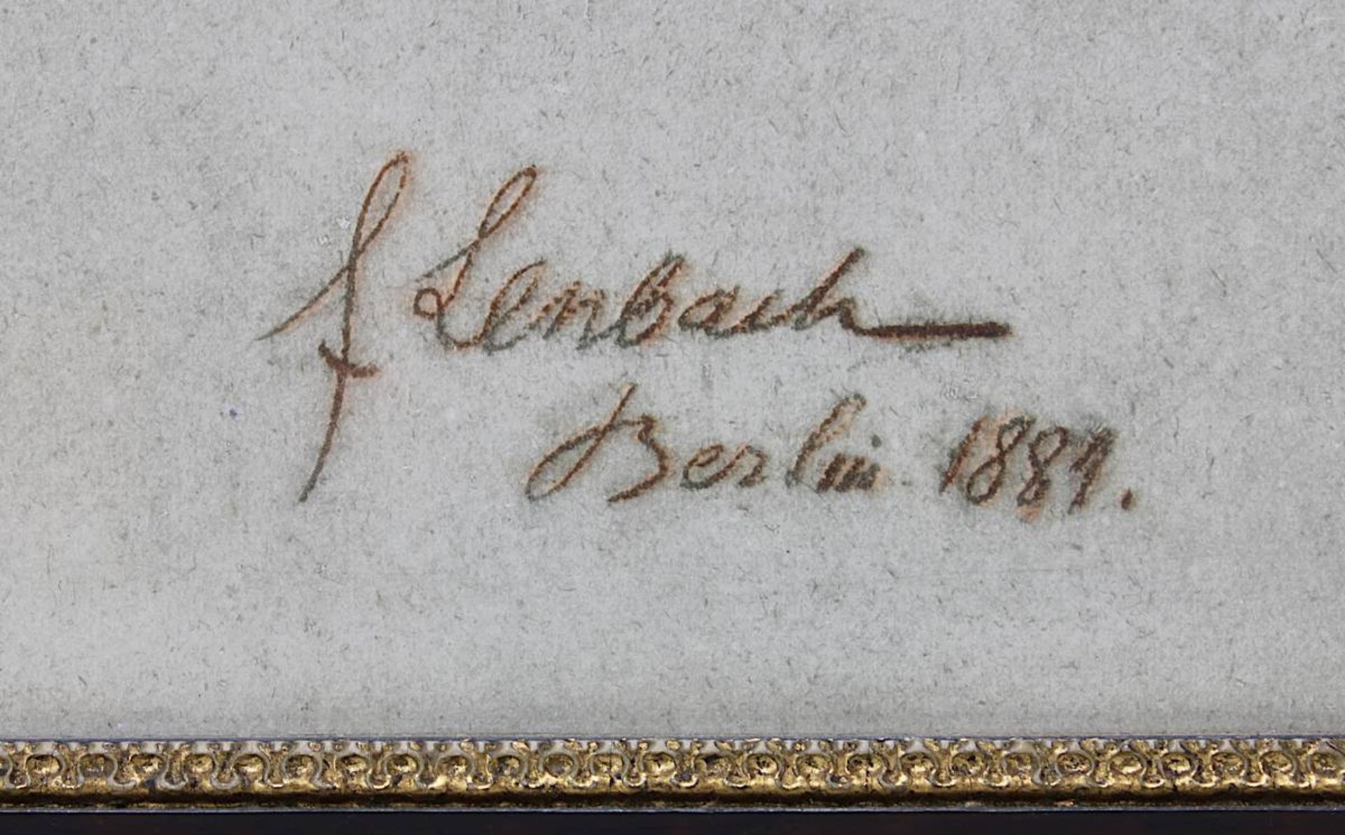 Lenbach, Franz Seraph von (Schrobenhausen 1836 - 1904 München), Otto von Bismarck, Farblithographie, - Bild 3 aus 3
