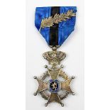 Orden Leopold II / Ordre de Leopold II, Belgien 1.H.20.Jh., 2. Modell, Ritterkreuz mit Palme,