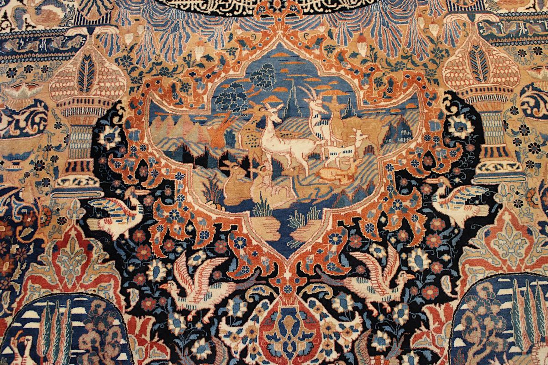 Ausgefallener großer Kaschmar-Teppich, Persien 2. H. 20. Jh., aufwendig gearbeitet, sehr gute - Bild 2 aus 15