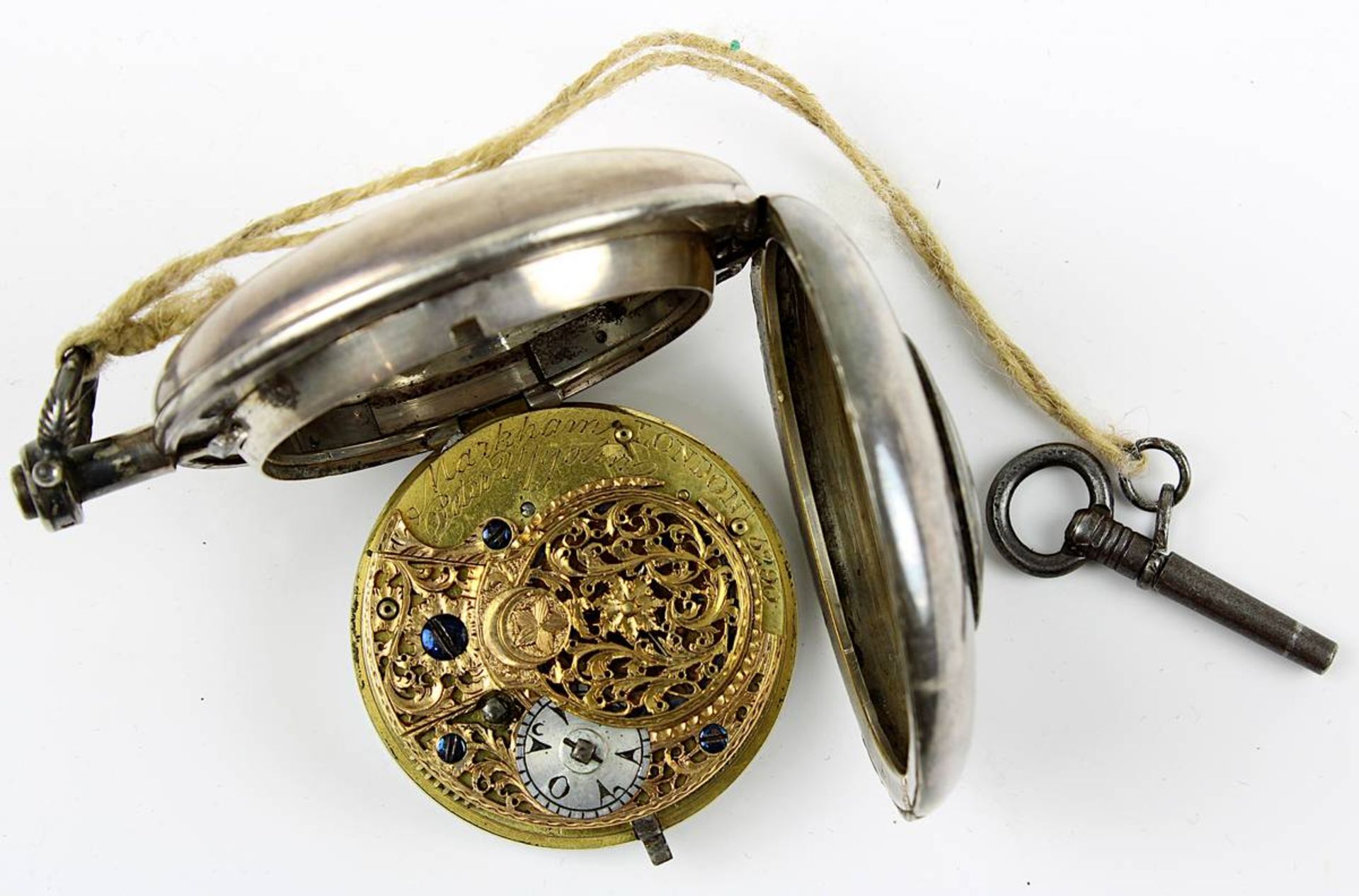Markwick Markham - Silberne Spindeltaschenuhr, London 1817/18, hergestellt für den osmanischen - Image 4 of 5