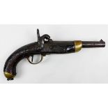 Perkussionspistole, franz. Kavallerie, Frankreich um 1860, Modell 1822, Hersteller "Impériale
