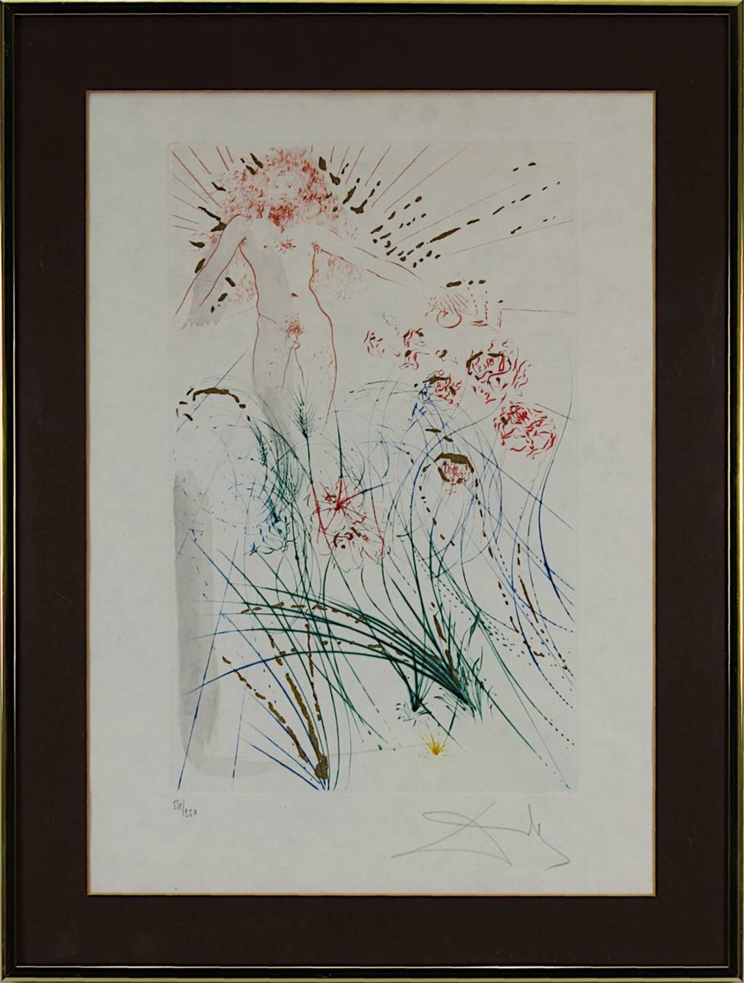 Dali, Salvador (Figueres 1904 - 1989), Der Geliebte weidet zwischen den Lilien, aus dem Hohenlied