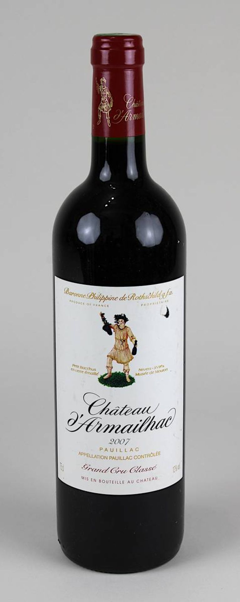 Eine Flasche 2007er Château d´Armailhac, Baron Philippine de Rothschild, Pauillac Grand Cru