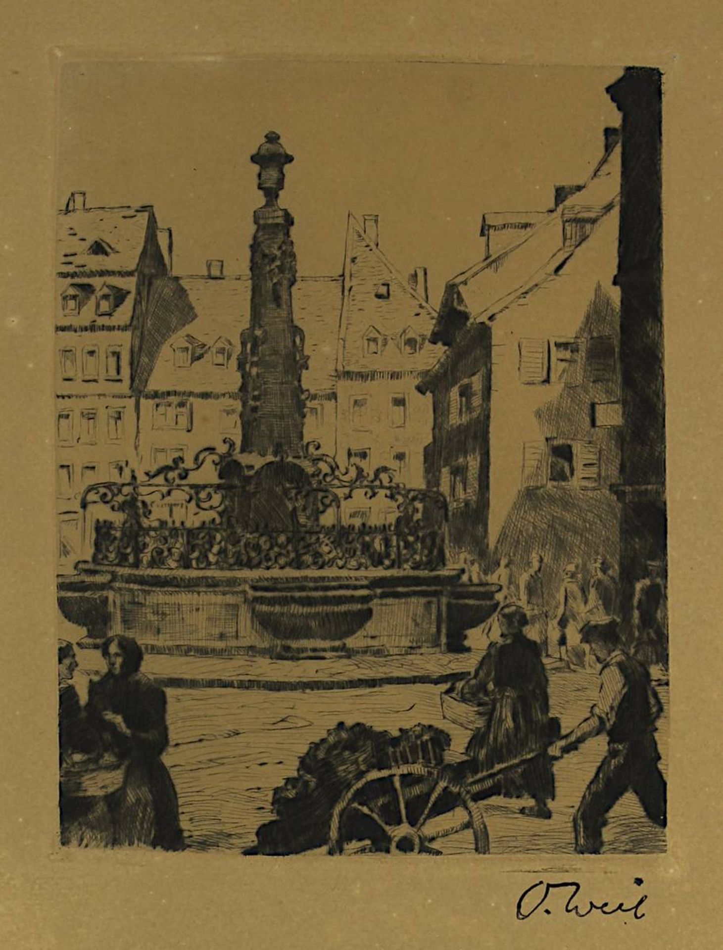 Weil, Otto (Friedrichsthal/Saar 1884 - 1929 Saarbrücken), Saarbrücken-Marktbrunnen St. Johann, - Bild 2 aus 2