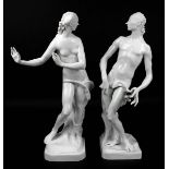 Apollo und Daphne, Porzellanfigurenpaar KPM Berlin, 2. H. 20. Jh., Entwurf: Paul Scheurich (1883 -