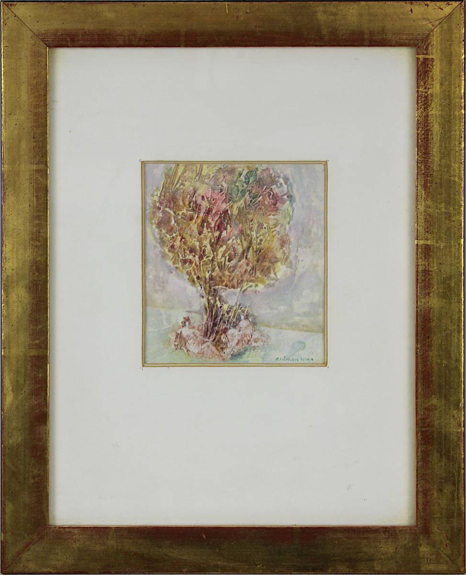 Klimentová, Jirina (Prag 1932 - 1997 Prag), zwei Arbeiten, jeweils vegetabile Kompositionen in - Bild 2 aus 3