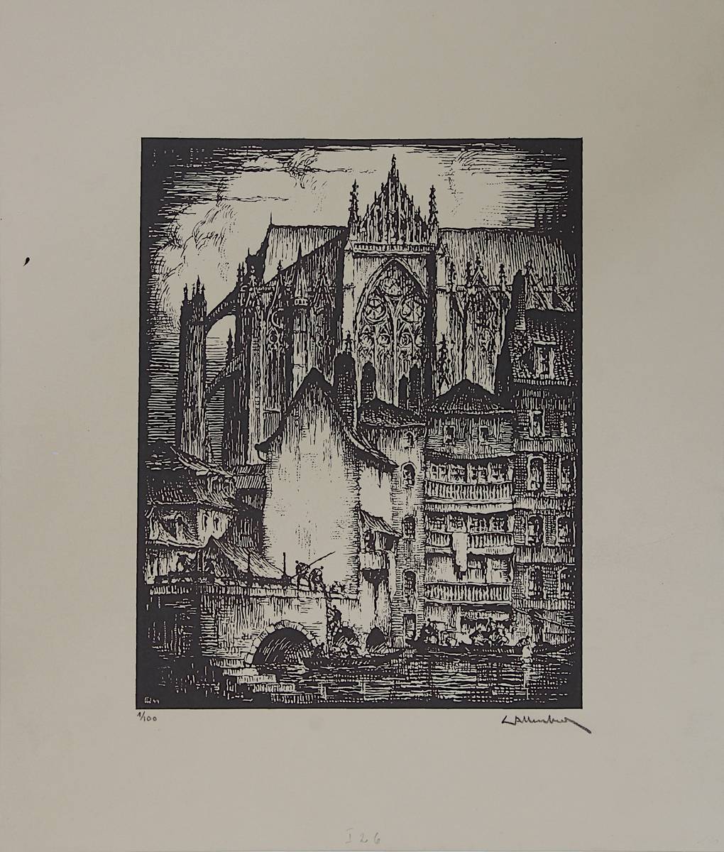 Wallenborn, Francois (Novéant/Metz 1899 - 1971 Saarbrücken), sieben Graphiken, meist Radierungen, - Image 6 of 8