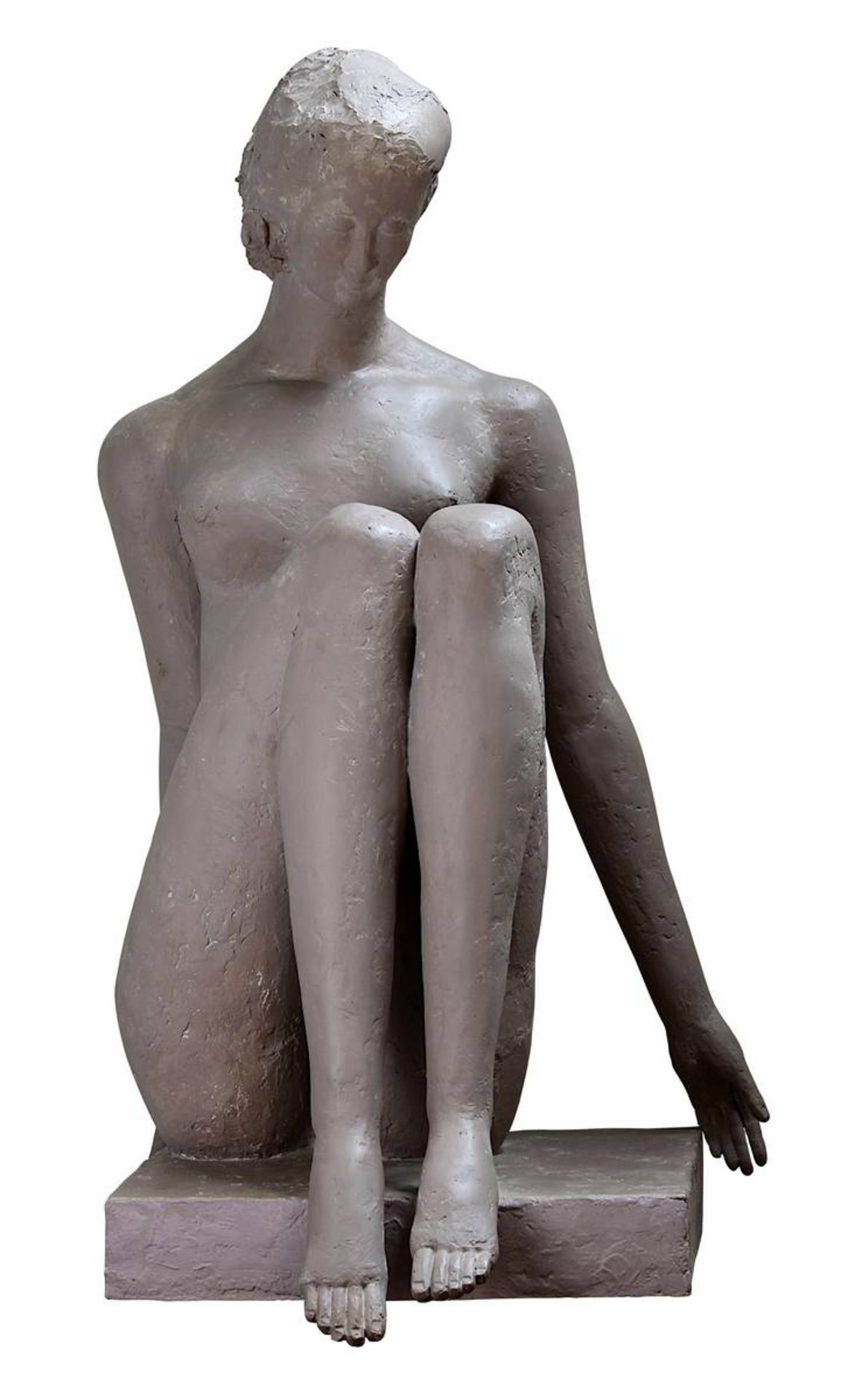 Koch, Erich (Roßbach/Pfalz 1924 - 2014 München), seltene fast lebensgroße Figur, auf Plinthe - Bild 2 aus 3