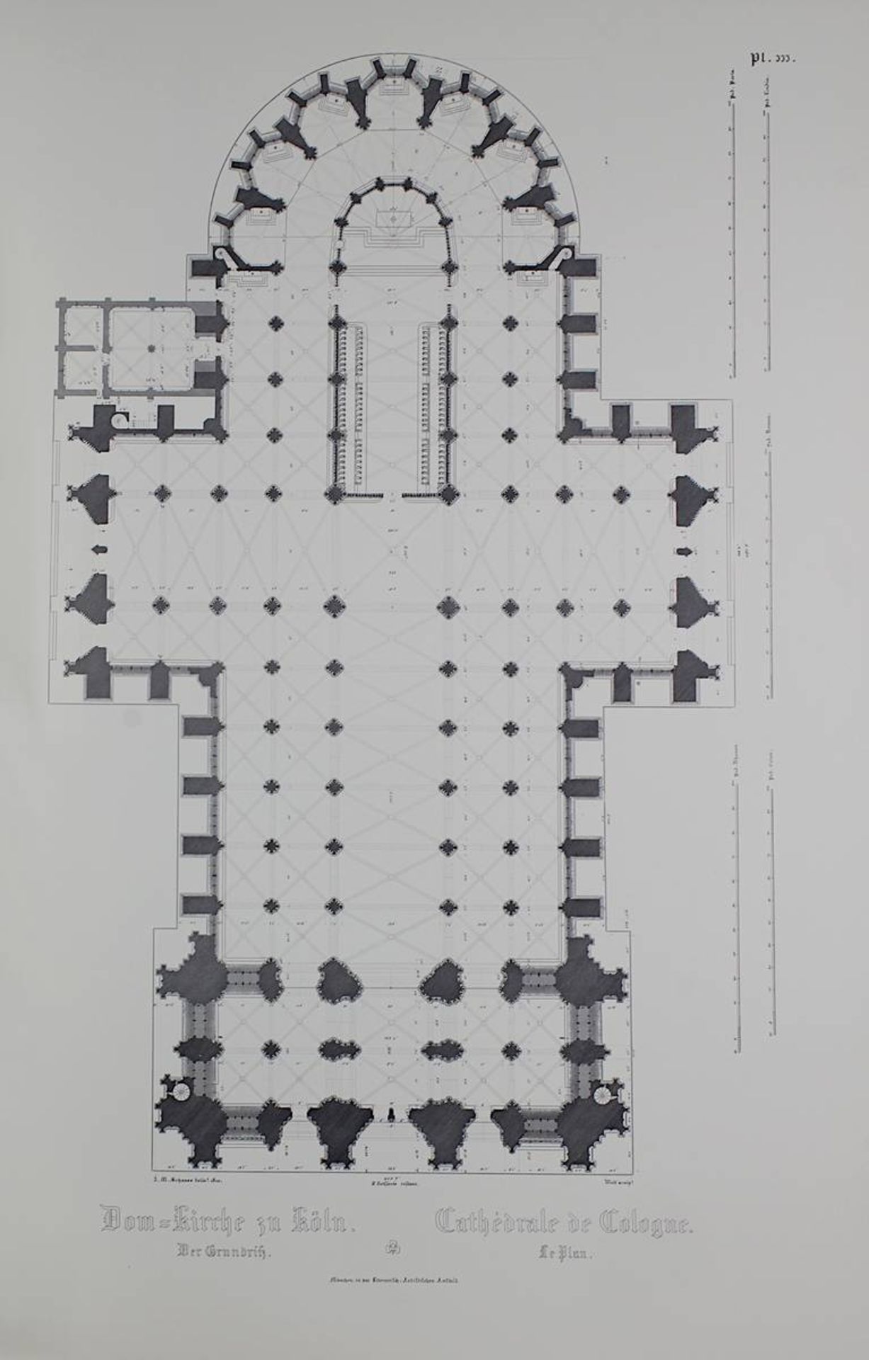 Boisserée Sulpiz "Ansichten, Risse und einzelne Teile des Domes von Köln", hrsgn. Arnold Wolff, Köln - Bild 2 aus 2