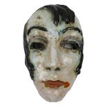 Wieselthier, Vally (Wien 1895 - 1945 New York) (attr.) Wandmaske um 1928, Keramik, heller
