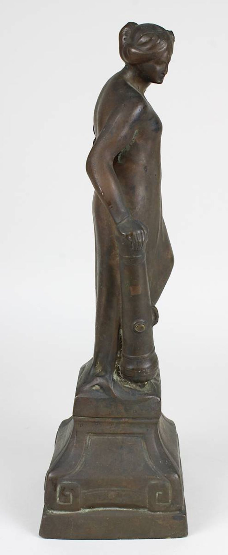 Georg Schreyögg (Aitrang 1870 - 1934 München), Bronzefigur, nach Barbara-Denkmal in Koblenz, - Image 4 of 5