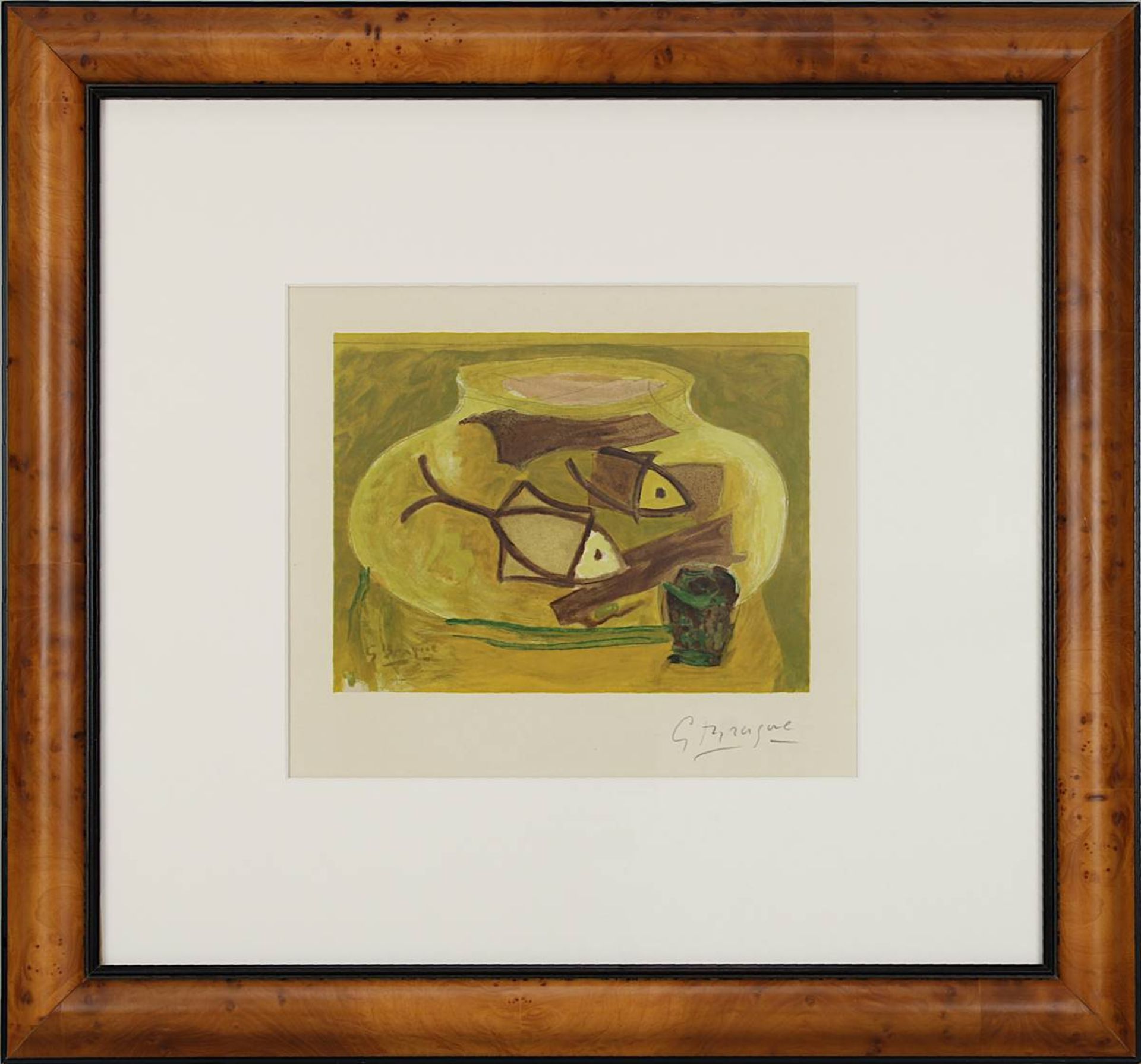 Braque, Georges (Argenteuil 1882 - 1963 Paris), "Aquarium", Farblithographie aus der Folge "Une