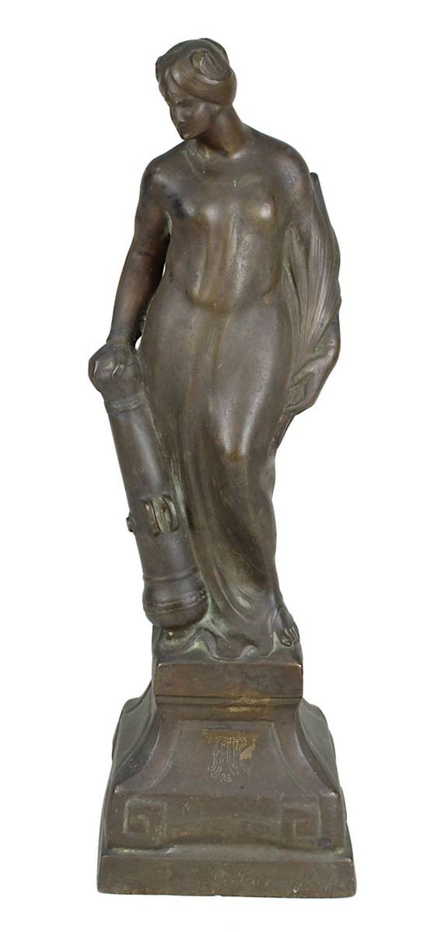 Georg Schreyögg (Aitrang 1870 - 1934 München), Bronzefigur, nach Barbara-Denkmal in Koblenz,