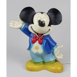 Micky-Maus-Lampe, Walt Disney 1960er Jahre, Kunststoff, Höhe 32 cm, Breite 29 cm,