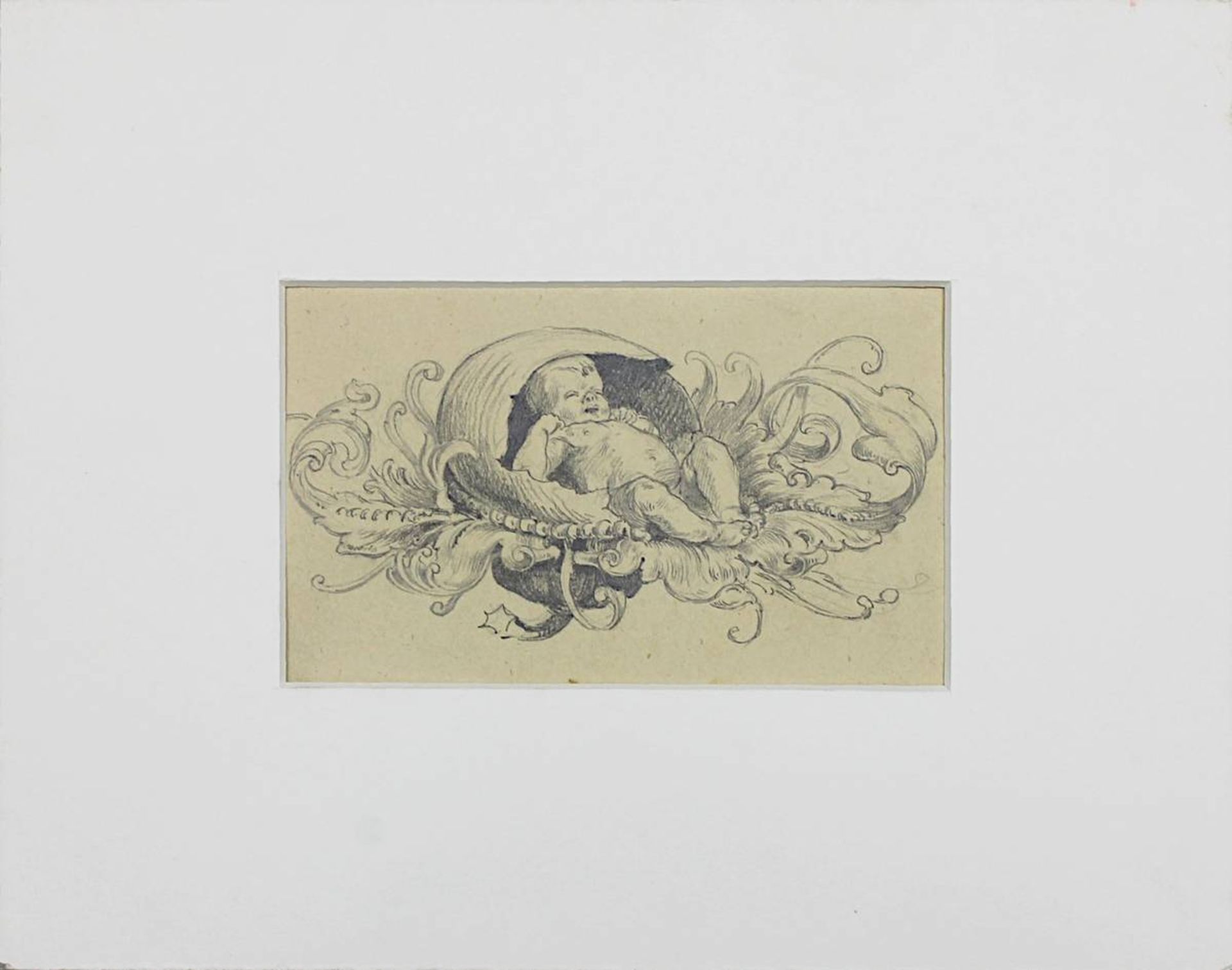 Zwei Zeichnungen 19./20.Jh., in Bleistift: Mutter mit drei Kindern, 29 x 27 cm (Blattgröße), - Bild 3 aus 5