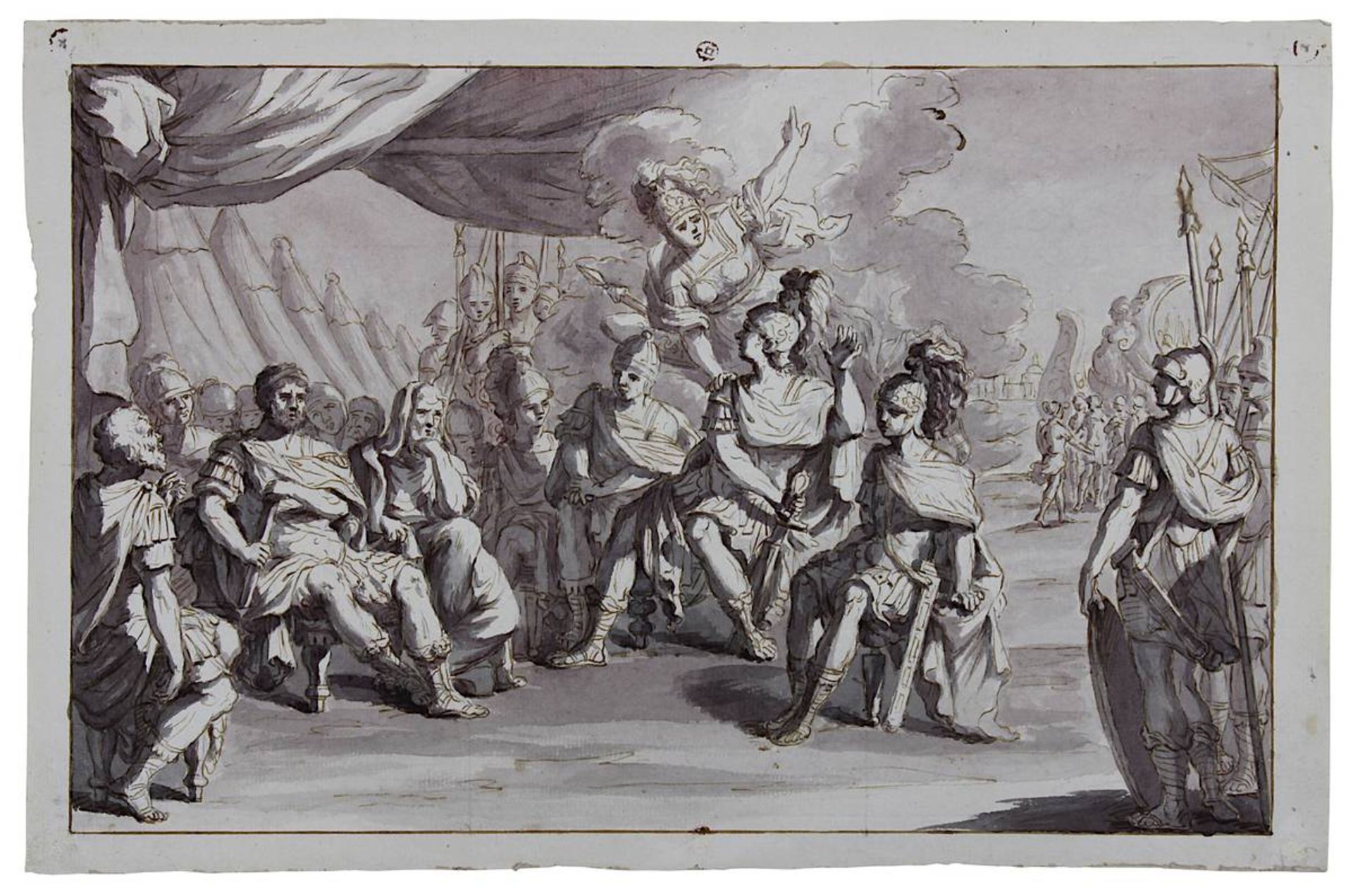 Kern, Anton (Tetschen/Böhmen 1710 - 1747 Dresden), attr., Athene erscheint einem griechischen