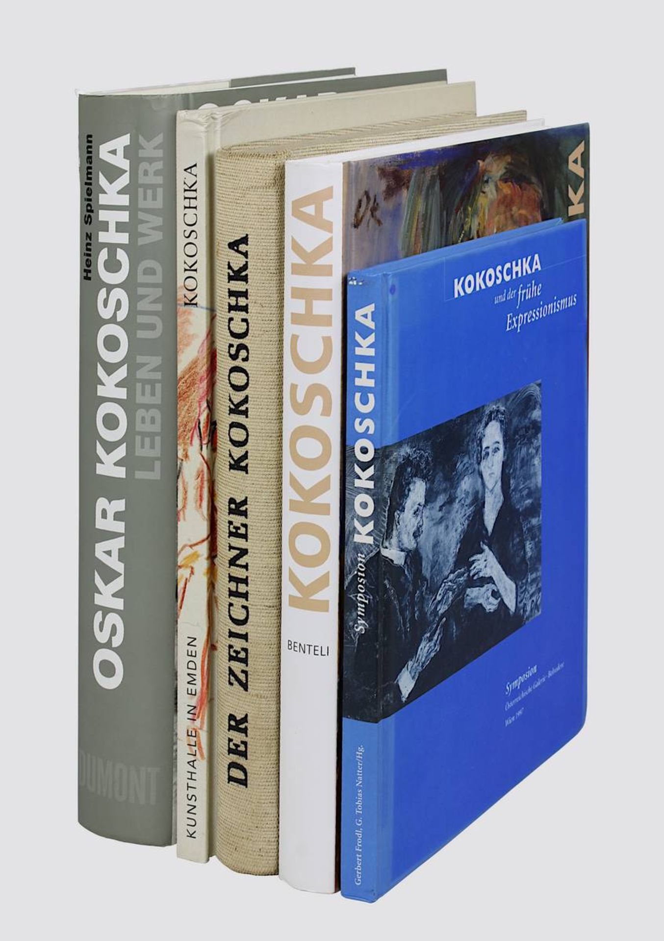 Fünf Bücher zu Oskar Kokoschka, 2. H. 20. Jh.: H. Spielmann, "O. Kokoschka Leben und Werk", Köln