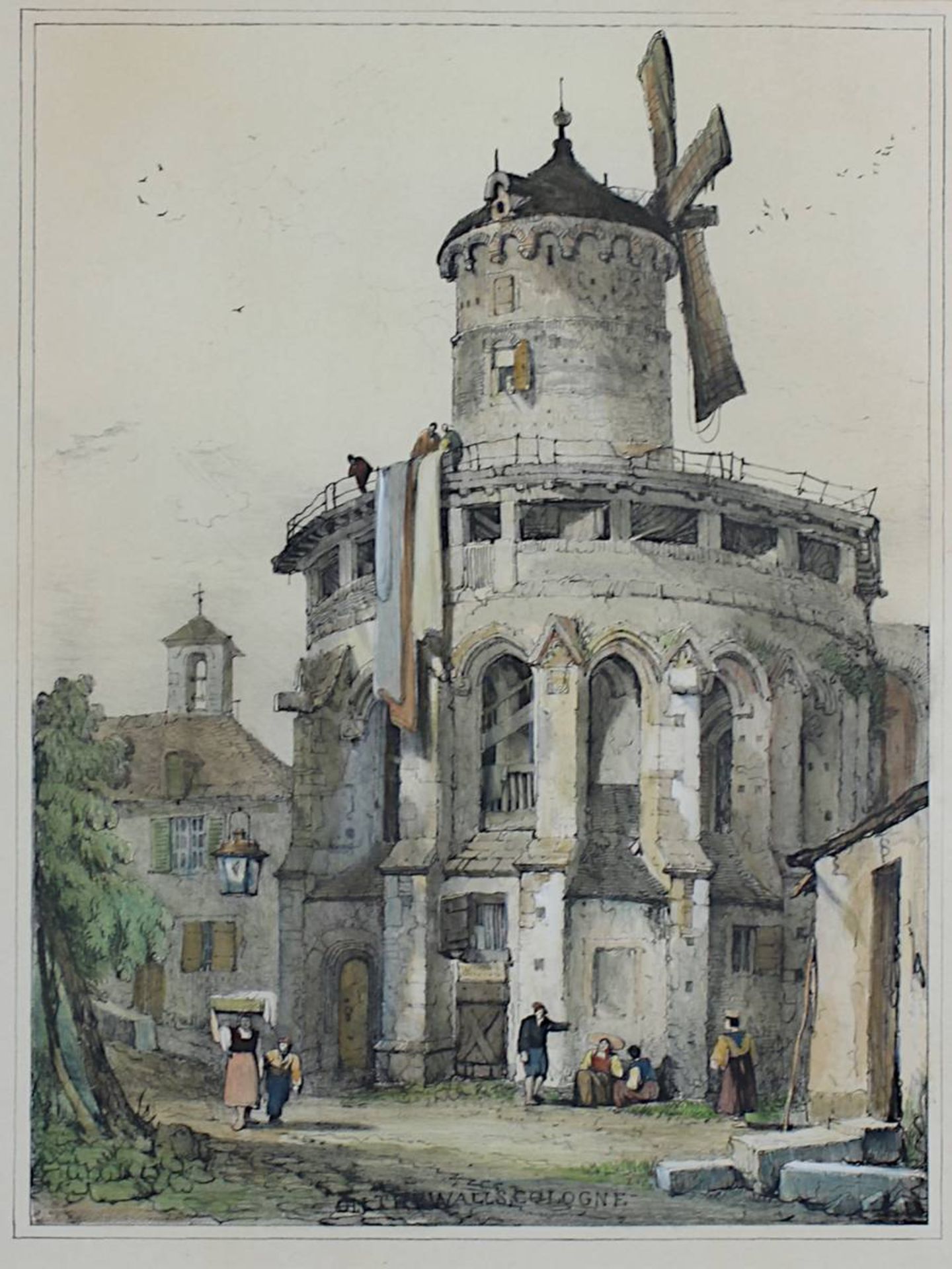 Prout, Samuel (Plymouth 1783 - 1852 London), zwei kolorierte Kreidelithographien, um 1833: " - Bild 4 aus 5