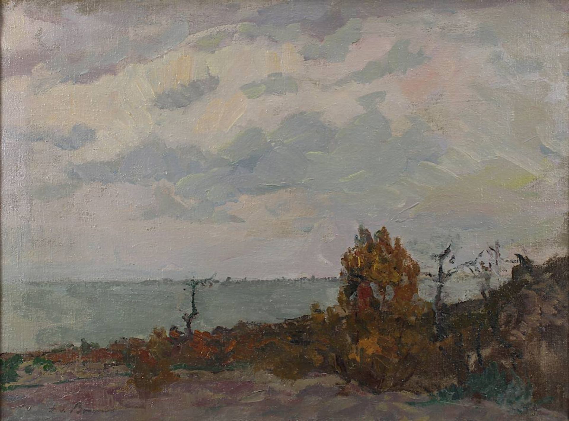 Brandis, August von (Haselhorst 1859 - 1947 Aachen), "Landschaft aus dem Bruch bei Kaldenkirchen", - Bild 2 aus 4