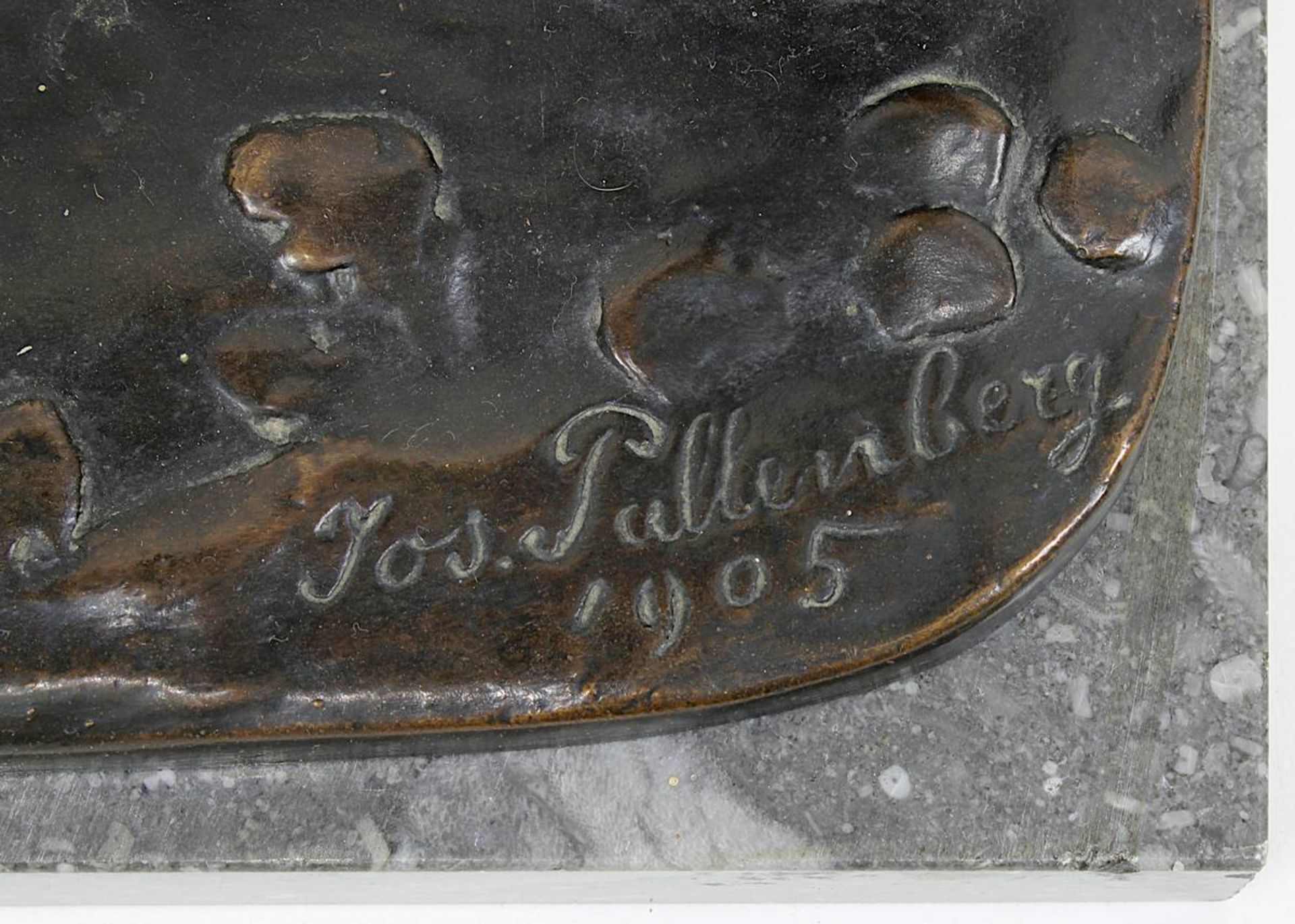 Pallenberg, Joseph Franz (Köln 1882 - 1946 Düsseldorf), Röhrender Hirsch, große Bronzeskulptur, - Image 2 of 2