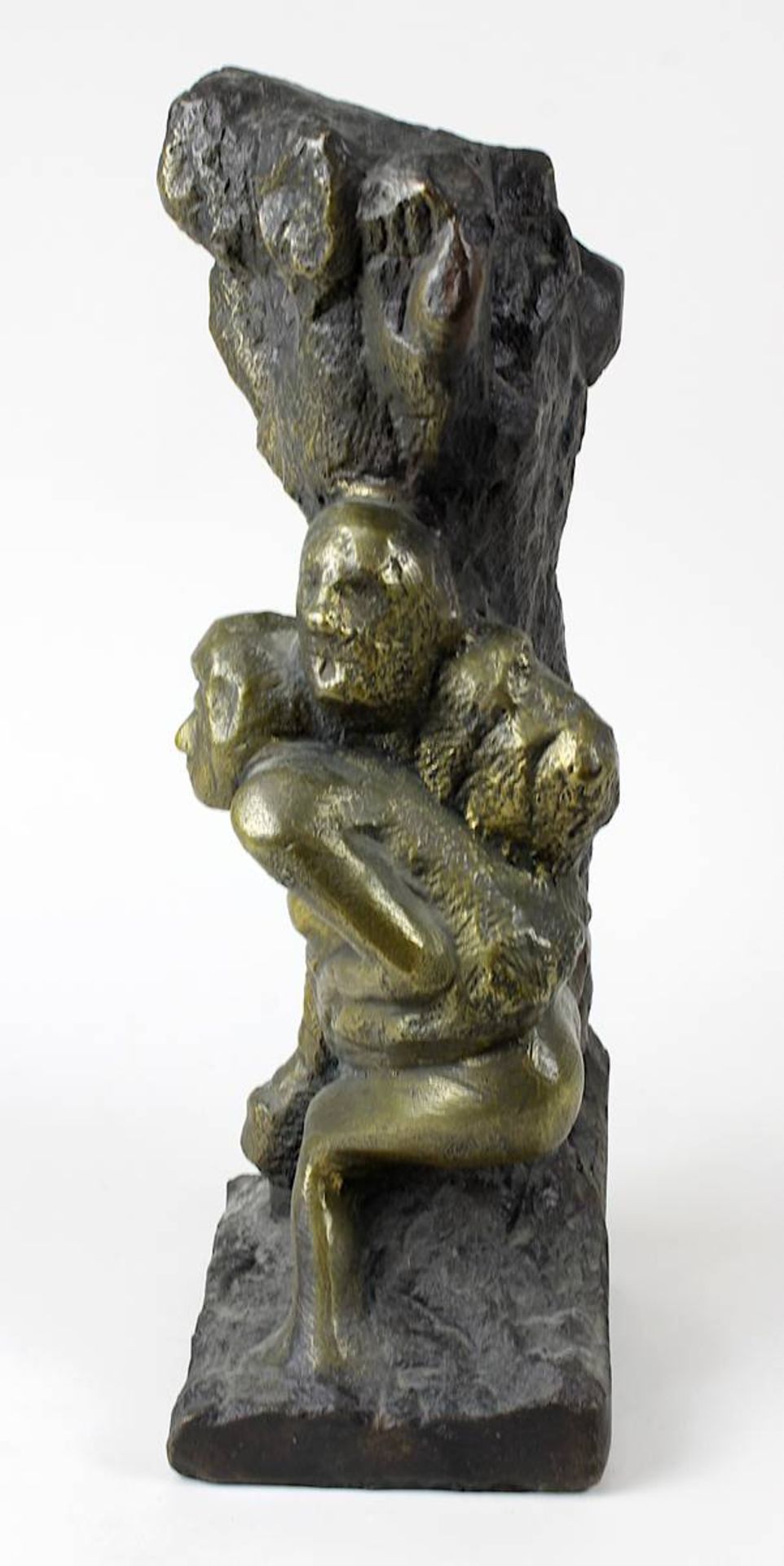 Hrdlicka, Alfred (Wien 1928 - 2009 Wien) "Kaiserallee I", Bronzeskulptur mit goldbrauner Patina, - Image 2 of 6
